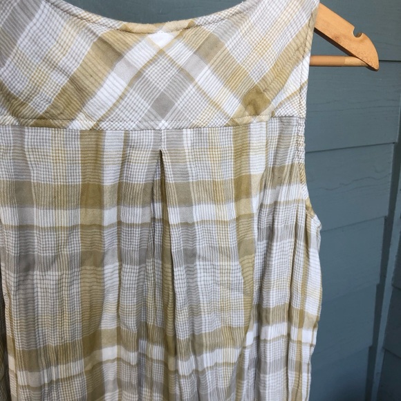 Natural Life Plaid Shift Dress Button Medium - Picture 7 of 9
